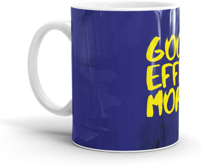 

Chaapkhana Good Effin Morning Designer White Ceramic Coffee Mu Ceramic Mug(0.35)