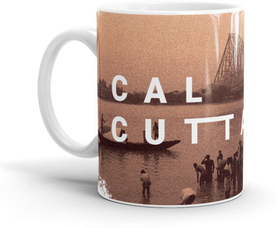 

Chaapkhana Calcutta Designer White Ceramic Coffee Ceramic Mug(0.35 ml)