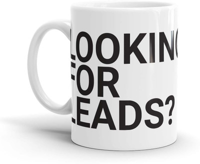 

Chaapkhana Office Leads Designer White Ceramic Coffee Ceramic Mug(0.35 ml)