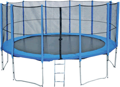 

Toy Park 10FT Gst Enclosed Trampoline(Blue, Black), Black;blue