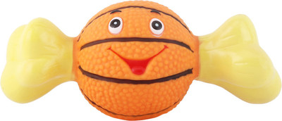 

SRI High Quality Cute Face Puppy Ball Squeaky Fun Toy For Puppy -Small Rubber Squeaky Toy For Dog