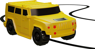 

Darling Toys Mini Magic Inductive Hummer Car Follows Black Line Magic Toy Car for Kids & Children(Yellow)