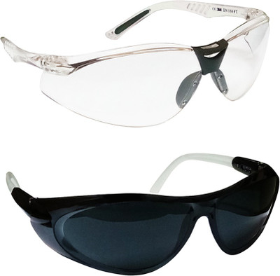 

Arex 3M VIRTUA V3-IN EYE PROTECTION GLASSES WITH AREX SPORT TINTED LENS Power Tool, Welding, Laboratory, Wood-working Safety Goggle(Free-size)