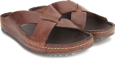 

Clarks Men Brown Leather Sandals