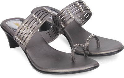 Bata Women Grey Heels