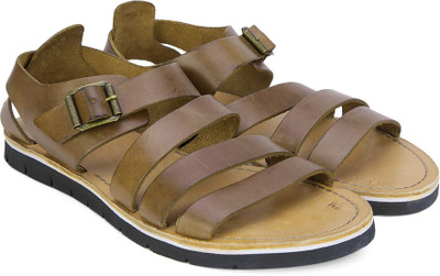 

Clarks Men Tan Leather Flats