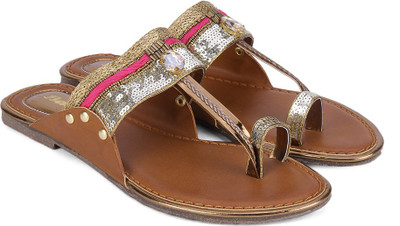 

Bata Women Gold Flats