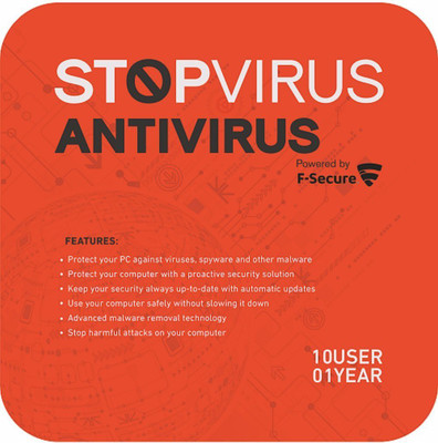 Stop Virus Anti-virus 10.0 User 1 Year(CD/DVD)