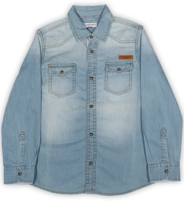 

Us Polo Kids Boys Solid Casual Light Blue Shirt, Lt blue