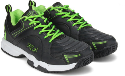 

Fila BASELINE Badminton Shoes For Men(Black, Blk/lim