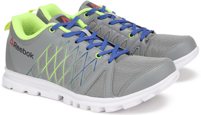 

REEBOK PULSE RUN Running Shoes For Men(Grey, Flat grey/neon yellow/vit