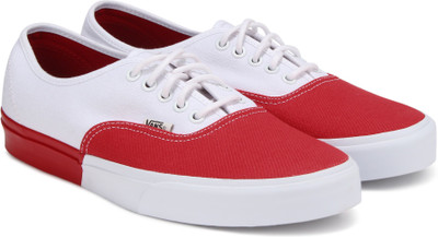 

Vans Authentic DX Sneakers For Men(White, Red, (blocked) true white/racing red