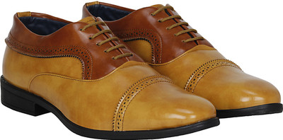 

Kraasa Cruise Brogues For Men(Beige, Tan