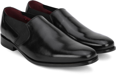 

Clarks Swixty Step Black Leather Slip On For Men(Black, Black leathe