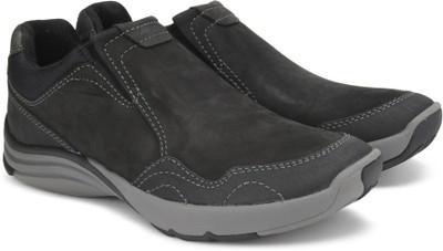 

Clarks Wave Travel Black Nubuck Casual For Men(Black