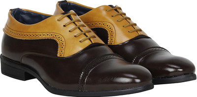 

Kraasa Cruise Brogues For Men(Brown, Beige