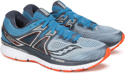 

Saucony TRIUMPH ISO 3 Running Shoes For Men(Blue, Grey, Gry blu red