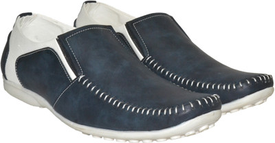 

Human Steps Big Size Boat Shoes For Men(Blue, White