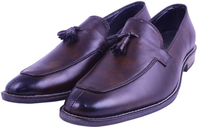 

Visach VISACH Men Lace up Brown Formal Shoes Slip On For Men(Blue