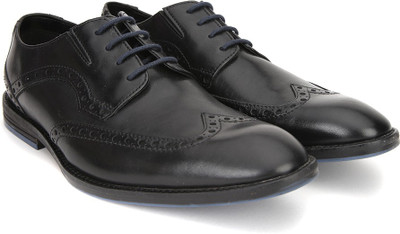 

Clarks Prangley Limit Black leather Lace Up For Men(Black