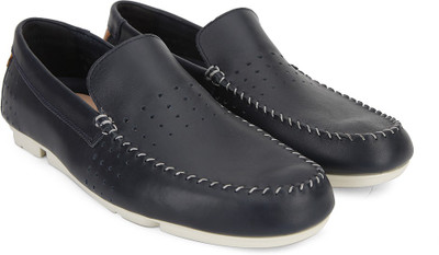 

Clarks Trimocc Sun Navy Leather Loafers For Men(Navy