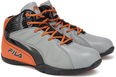 

Fila REBOUND-3 BasketBall Shoes For Men(Grey, Orange, Gry/org
