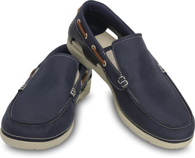 Crocs Beach Line Boat Slip-on M Boat Shoes For Men(Blue, 46k