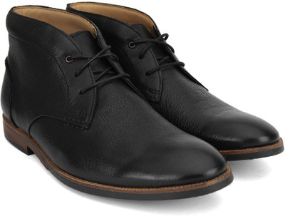 

Clarks Broyd Mid Black Leather Lace Up For Men(Black