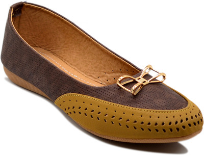 

Myra Cutwork Bellies For Women(Brown