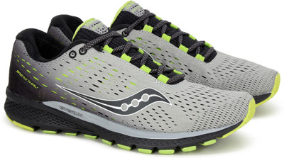 

Saucony BREAKTHRU 3 Running Shoes For Men(Grey, Gry blk