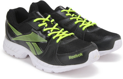 

REEBOK TOP SPEED Running Shoes For Men(Black, Black/neon yellow/white