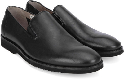 

Clarks Tulik Sun Black Leather Slip On For Men(Black, Black leathe