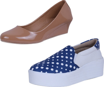 

IndiWeaves Sneakers For Women(Brown, White, Blue