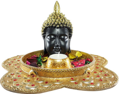 

LOF Decorative Showpiece - 15 cm(Porcelain, Multicolor)