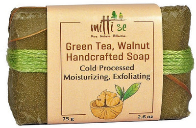 

Mittise Green Tea, Walnut Handcrafted Soap (By mittise)(75 g)