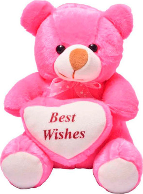 

Kashish Trading Company Best Wishes Heart Pink Teddy Bear ( 60 CM ) - 24 inch(Pink)