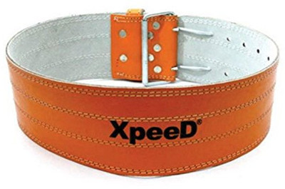 

Xpeed Power Lifting Leather Belt  Back & Abdomen Support (, Brown