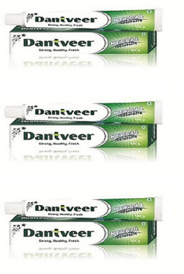 

Dantveer Herbal Toothpaste Pack of 3 Toothpaste(100 g)