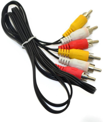 

Ok TV-out Cable 3 RCA to 3 RCA 1.5 Meter Cable(Multicolor, For TV)