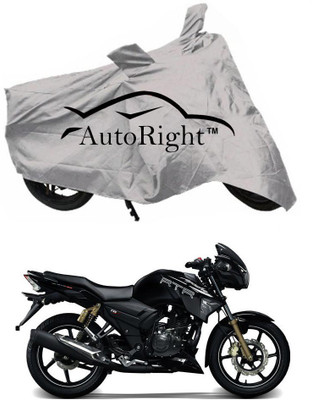 

autoright Two Wheeler Cover for TVS(Apache RTR 180, Silver)