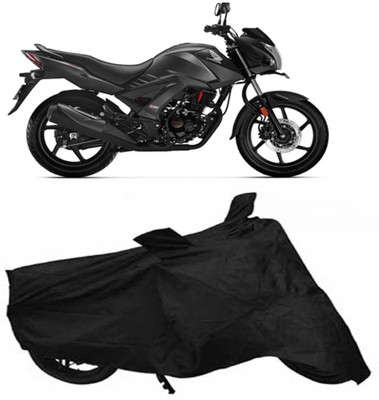 

Vsquare Two Wheeler Cover for Honda(Unicorn, Black)