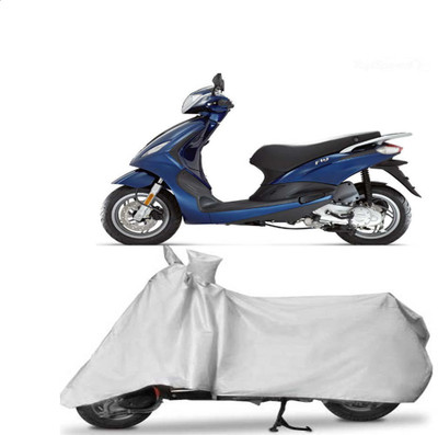 VSQUaRe Two Wheeler Cover for Universal For Bike(Vespa, Silver)