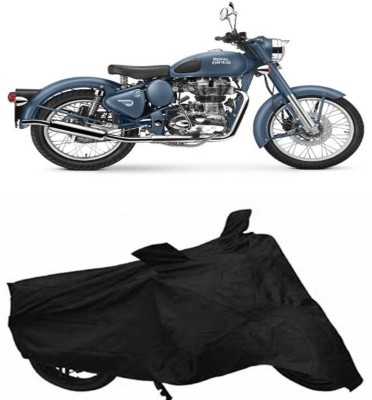 VSQUaRe Two Wheeler Cover for Universal For Bike(Bullet 500, Black)