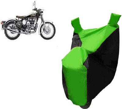 Auto Age Two Wheeler Cover for Royal Enfield(Classic Chrome, Multicolor)