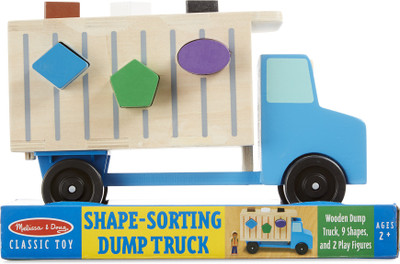 

Melissa & Doug Shape-Sorting Dump Truck(Multicolor)
