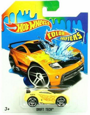 

Mattel Hot Wheels 1:64 Color Shifters Drift Tech Car(Yellow)