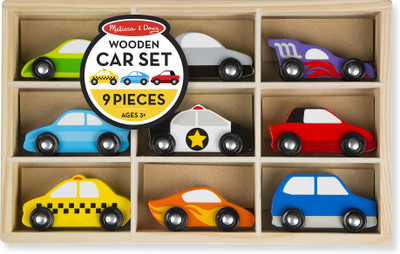 

Melissa & Doug Wooden Cars Set(Multicolor)