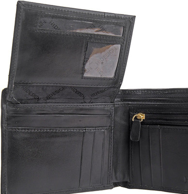

Hidesign Men Black Genuine Leather Wallet(4 Card Slots)