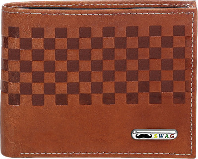 

Swag Men Beige Genuine Leather Wallet(11 Card Slots), Biege