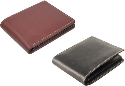 

Imex International Men Black, Brown Genuine Leather Wallet(6 Card Slots)